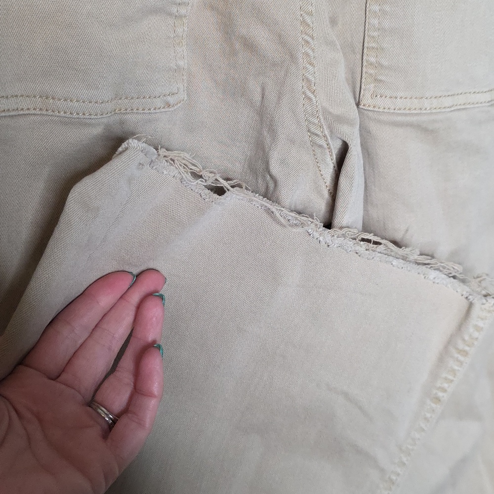 OAT New York Neutral Wide-Leg Pants - Oatmeal Beige Sz 6 /28 - Picture 5 of 6